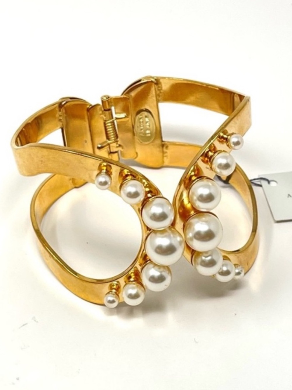 NEW Anthropologie BHLDN Anton Heunis Albertine Pearl Cuff Bracelet orig $190!